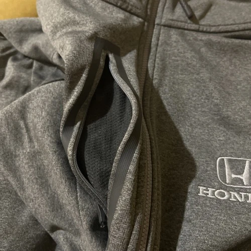 Honda Dealership Shirt North Face Fleece Mens 2XL Full Zip Pockets Free 🎁 Flaw image 8