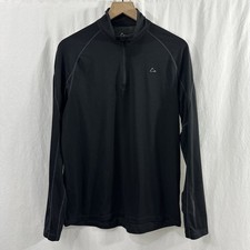 Paradox Merino Blend Black 1/4 Zip Mock Pullover Mens Sz M Base Layer Outdoor