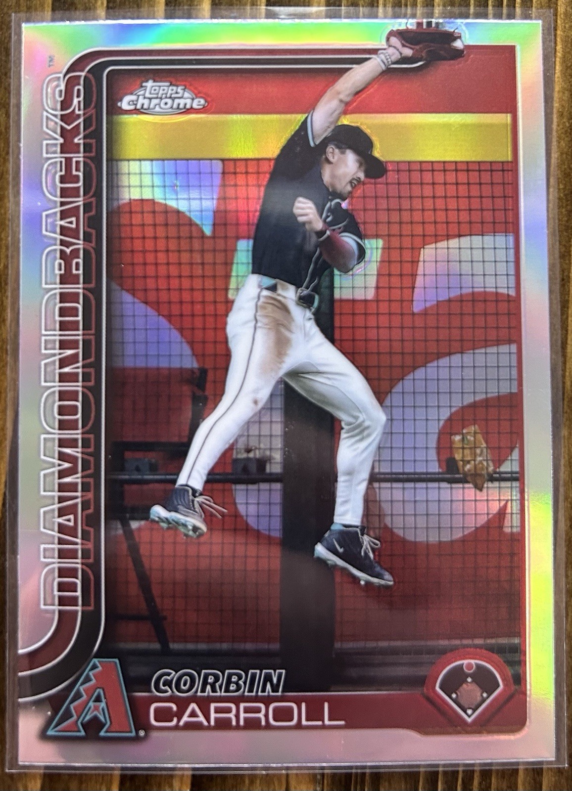 2025 Topps Chrome Image Variation Corbin Carroll #268 Refractor Diamondbacks