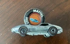 Vintage Hot Wheels Redline Corvette Stingray 1975 Super Chrome w button badge