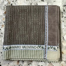 MAN HANKY CLASSIC LIGHT GREEN BROWN STRIPED COTTON POCKET ART SQUARE 18 M298