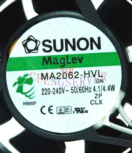 For SUNON AC Fan GN AC220-240V 50/60Hz 4.1/4.4W 60x60x25mm MA2062-HVL - Picture 2 of 4