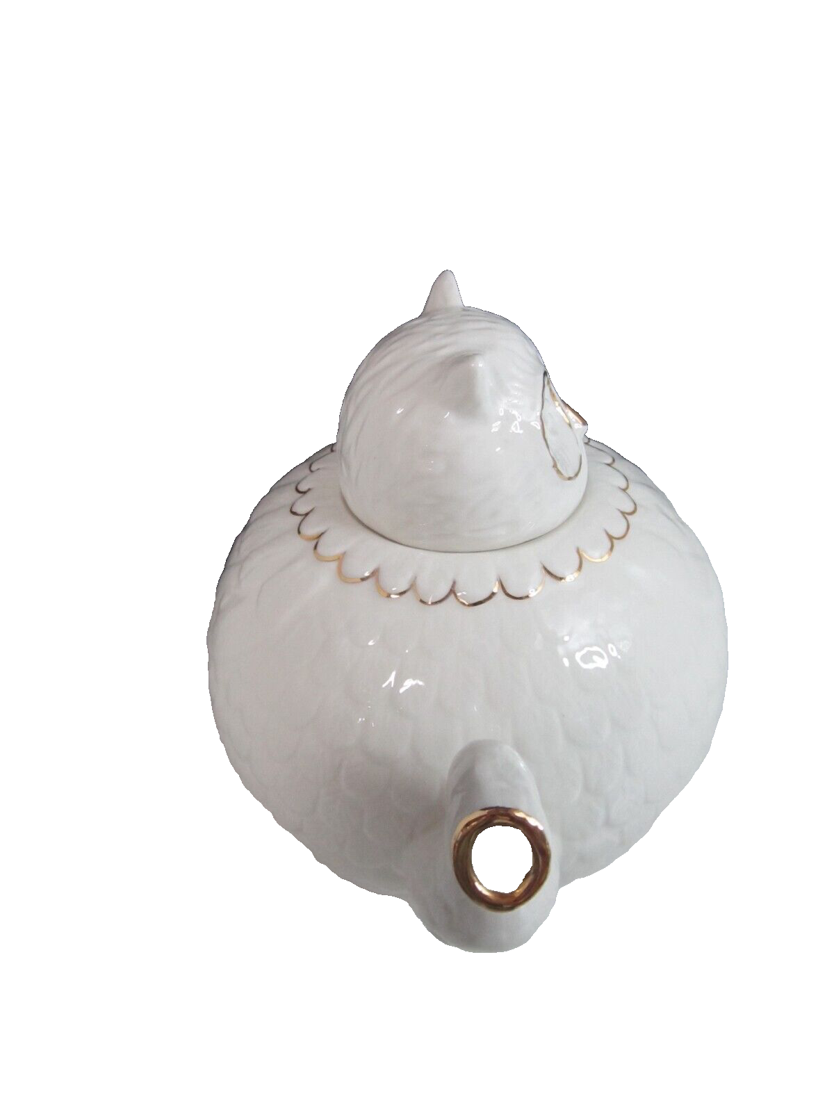 Anthropologie Florence Balducci WILD MASQUERADE Owl Teapot & Lid white