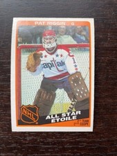 1984-85 O-Pee-Chee OPC Set Break #218 Pat Riggin AS - Washington Capitals NRMT