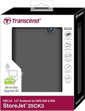 Transcend TS0GSJ25CK3 Portable Storage for PC or laptop SSD HDD Upgrade Kit