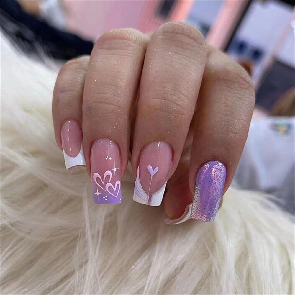 How to Do Glitter Hearts Nails « Nails & Manicure :: WonderHowTo