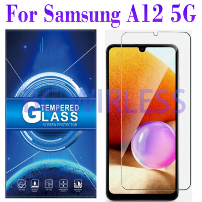 For Samsung Galaxy A12 5G Clear-TEMPERED GLASS SCREEN PROTECTOR ,Case Friendly