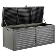390L Outdoor Garden Storage Box Utility Chest Waterproof Container Lockable Lid