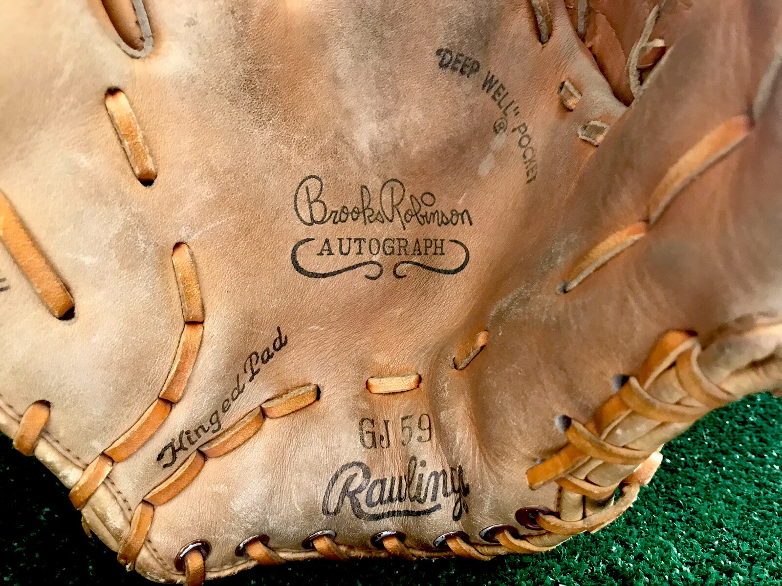 Rawlings Brooks Robinson Autograph GJ59 Baseball Glove Made In USA NICE