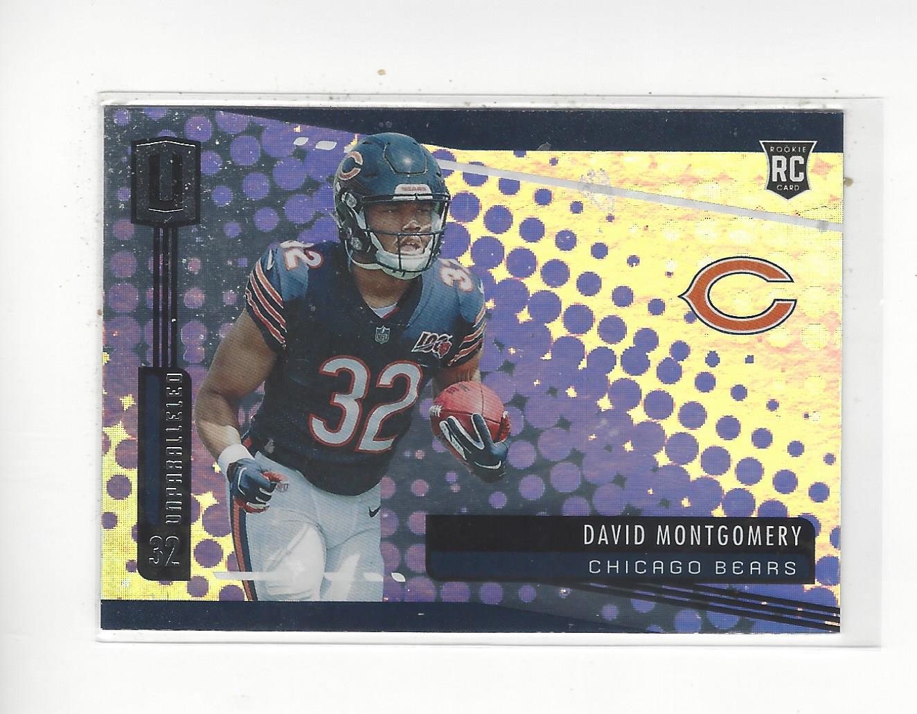 2019 Panini Unparalleled #255 David Montgomery RC Rookie Bears Lions