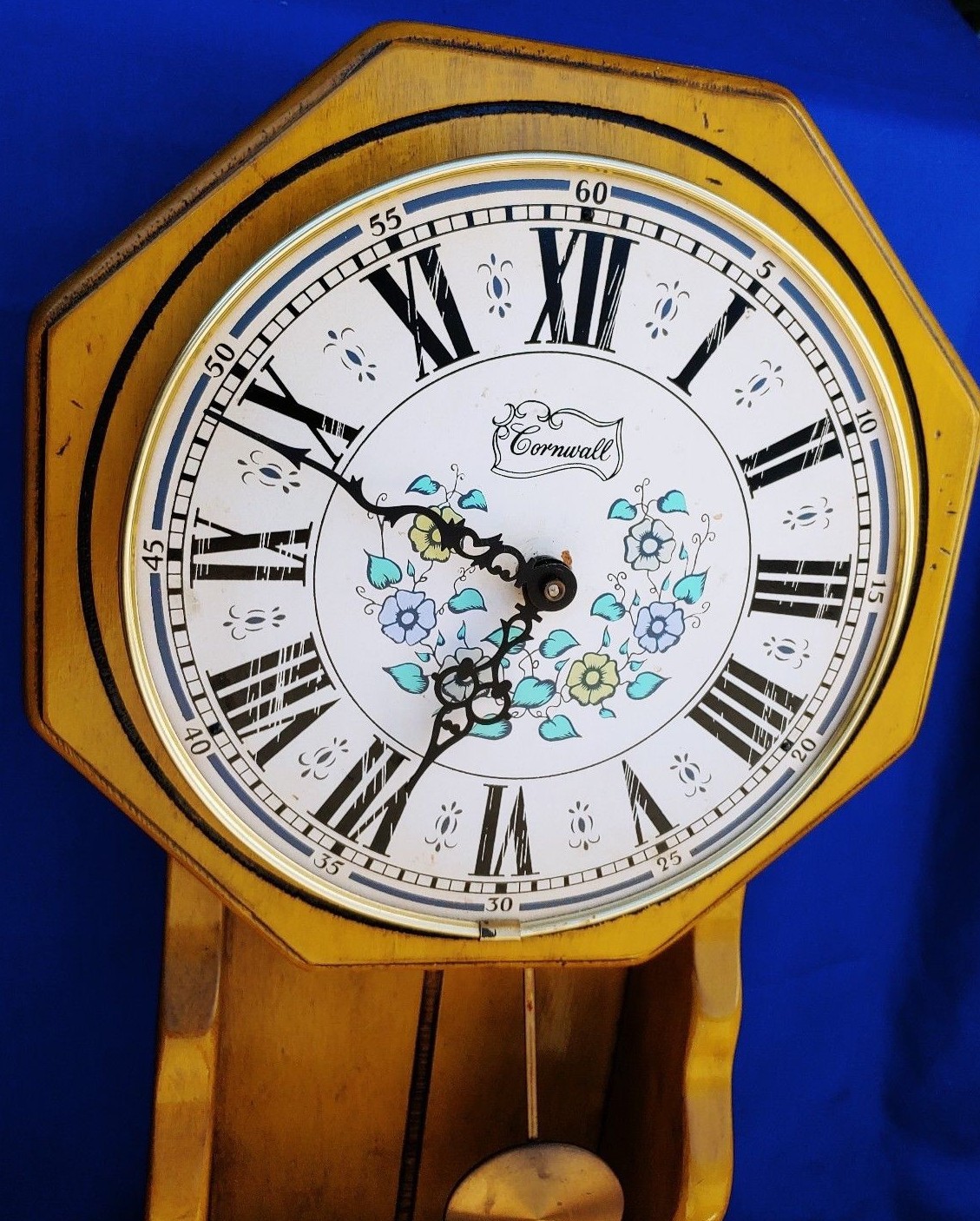 Rare CORNWALL Grandfather Pendulum Kitchen Wall Clock PENNSYLVANIA