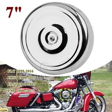 Chrome 7 Round Air Intake Cleaner Cover For H...