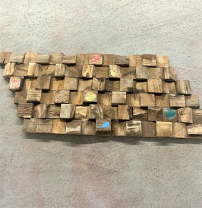 1m Teak Holz Teakwood Riemchen Recy Echtholz Wandverkleidung Verblender Ebay