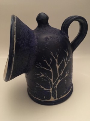 Steinware blaues Salzschwein - Baumdesign (A9)
