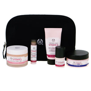 Details About The Body Shop Vitamin E Skincare Gift Set Night Cream Facial Wash Eyes Cubes