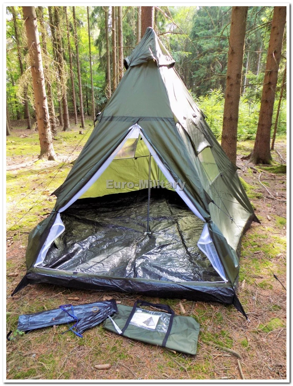 Military&Outdoor 3+1 Man Pyramid Tipi Tent Camping Hunting Waterproof Shelter
Opens in a new window