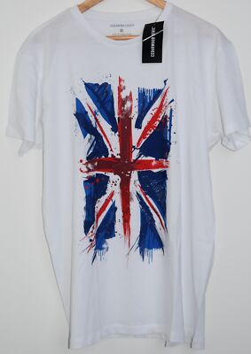 Primark Union Jack British Flag MENS T 