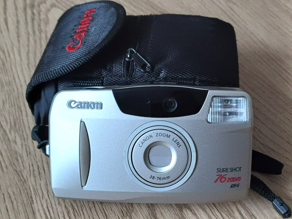 CANON SURE SHOT 76 ZOOM 35mm Film Camera / CANON 3876mm Lens / Case eBay
