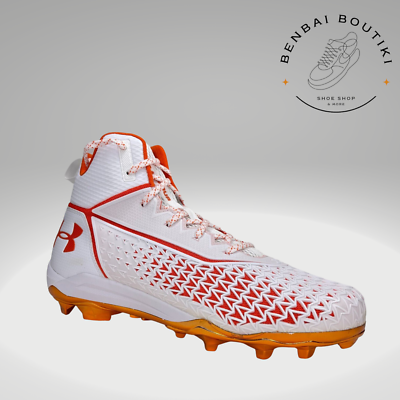 Under Armour Mens Hammer MC Orange White Football Cleats  display picture 3