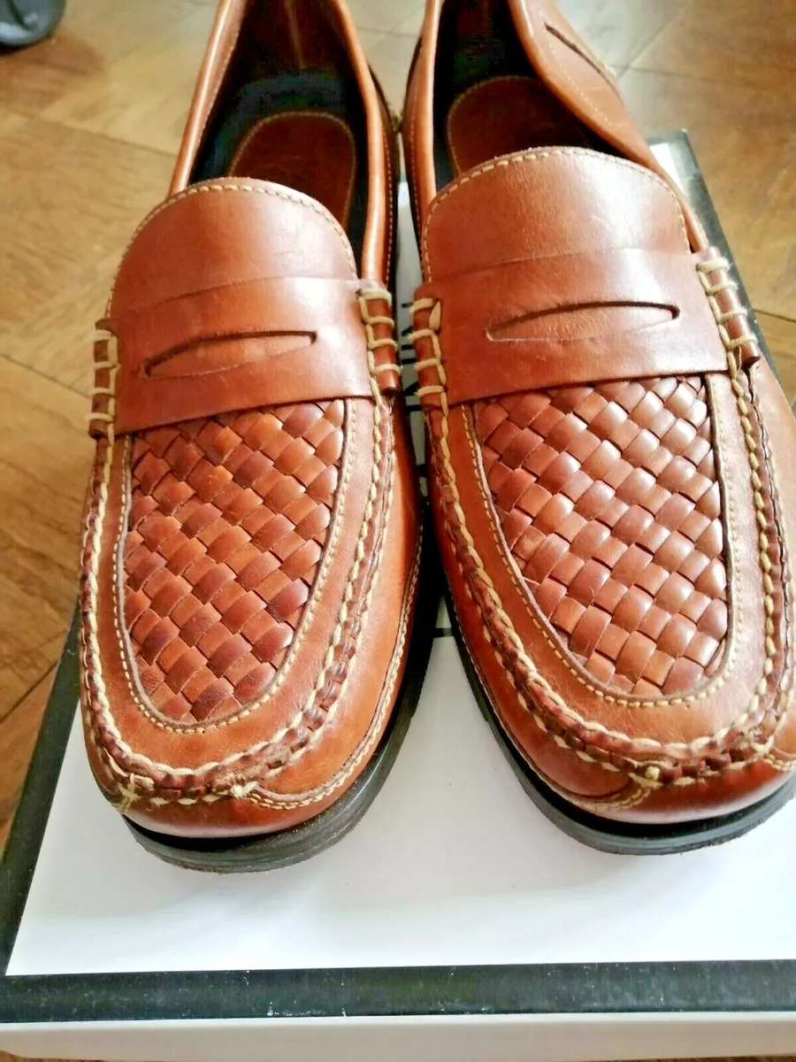Mens basket weave loafers store