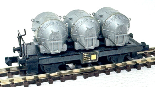 Arnold rapido 0457 - Behältertragwagen "von Haus zu Haus"  Spur N - 1:160 | Condition: Gebraucht