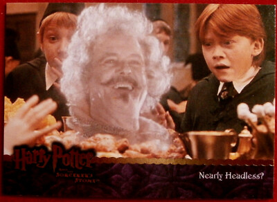 HARRY POTTER - SORCERER'S STONE - Card #042 - NEARLY HEADLESS NICK / JOHN CLEESE