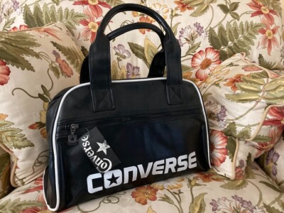 Vintage Black Converse Sports Bowler's Style Gym Bag, Hand Bag