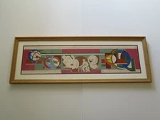 FRANCIS BEVILACQUA VINTAGE MODERNIST PAINTING EXPRESSIONIST  CUBIST CUBISM WPA