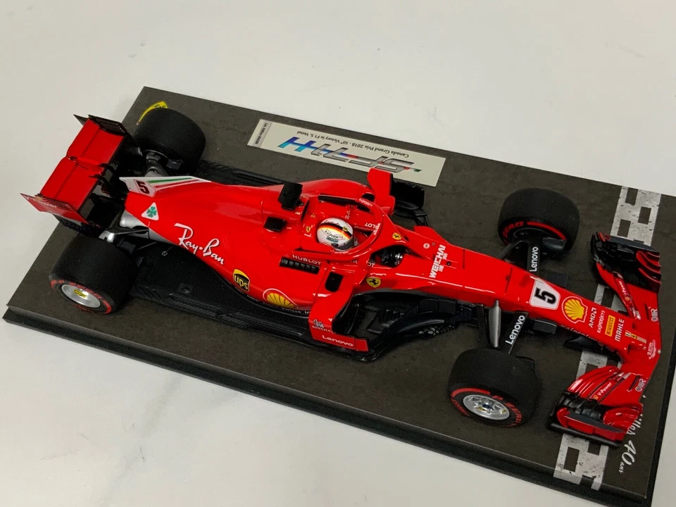 1/18 BBR Ferrari SF71-H 2018 Canada GP S.Vettle Winner  150 pcs  BBR181805 KK - Image 3 of 4