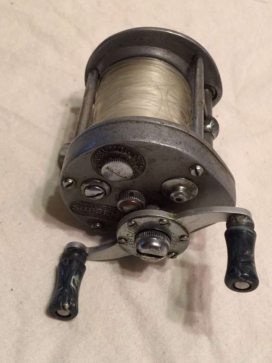 リール PFLUEGER SUPREME MADE IN USA VINTAGE PFLUEGER SUPREME FISHING REEL MADE IN THE USA