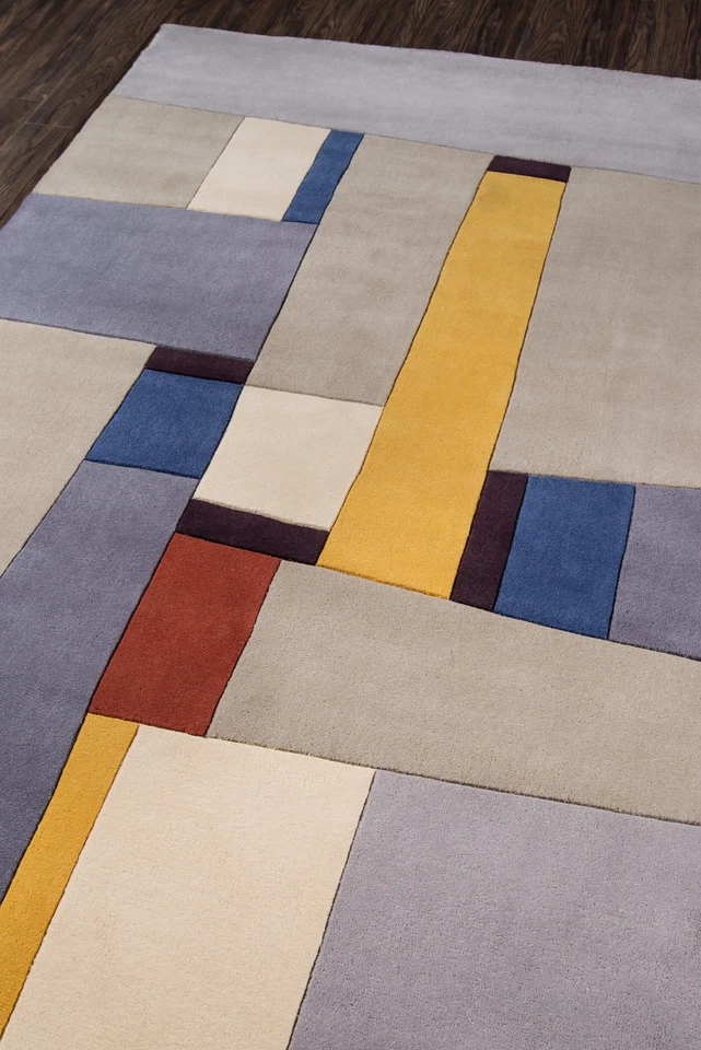 Momeni Rugs New Wave Collection, 100% Wool Hand Carved & Tufted Contemporary - Image 3 of 4