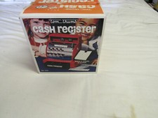 Vintage Tom Thumb Toy Red Metal Cash Register Western Stamping Co.Original Box