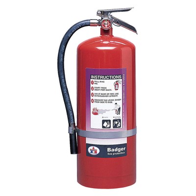 BADGER B5P Fire Extinguisher,Steel,Red,BC 20JK22