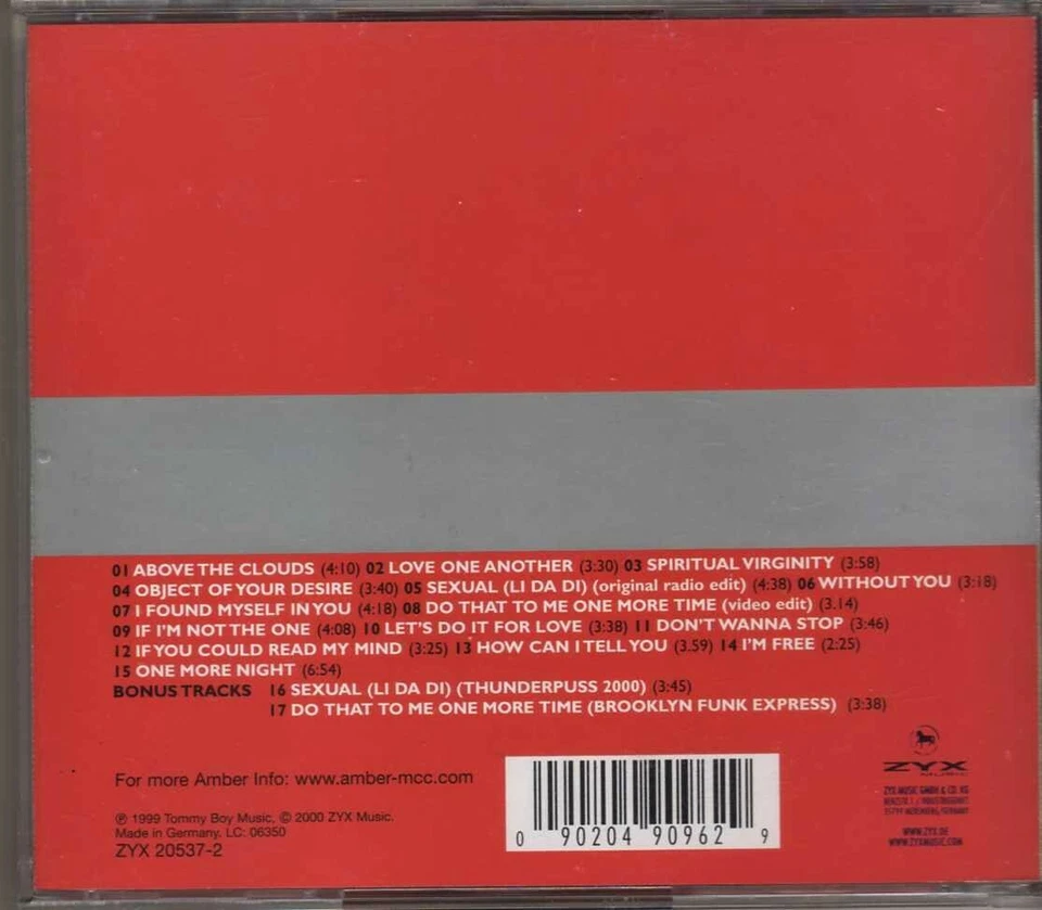 Amber - Amber (Album) - CDA - 2001 - House Pop Sexual (Li Da Di) - Photo 2/2