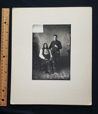 Indian Chief with  Son ,  Photograph, from original negative, 10"x12",  Reprint