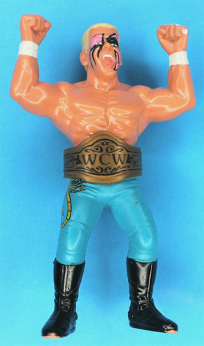 1990 Galoob WCW Sting Wrestling Action Figure w/Be...