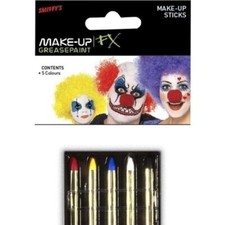 Make Up Sticks In 5 Colours Adult Assorted
