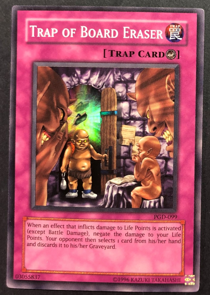 Yu-Gi-Oh! Trap Of Board Eraser Card - PGD-099 Super Rare - Pharaonic Guardian Unlimited Edition - View #4