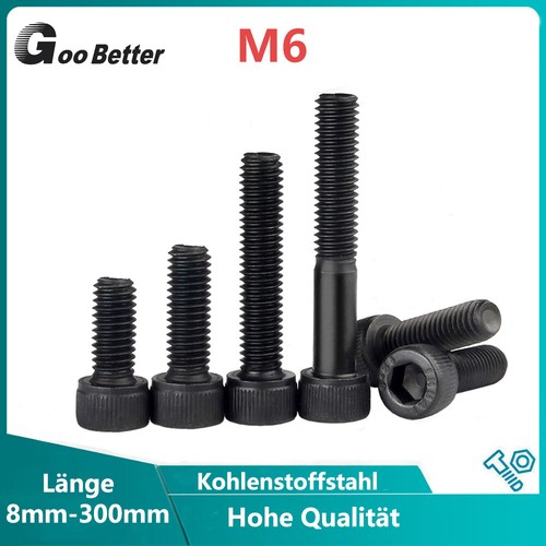 25 Innensechskant Zylinderkopfschrauben DIN 912 12.9 schwarz M12x160