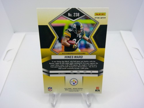 Panini Mosaic Hines Ward 2022 camuflaje rosa Prizm Pittsburgh Steelers #238 - Imagen 2 de 2