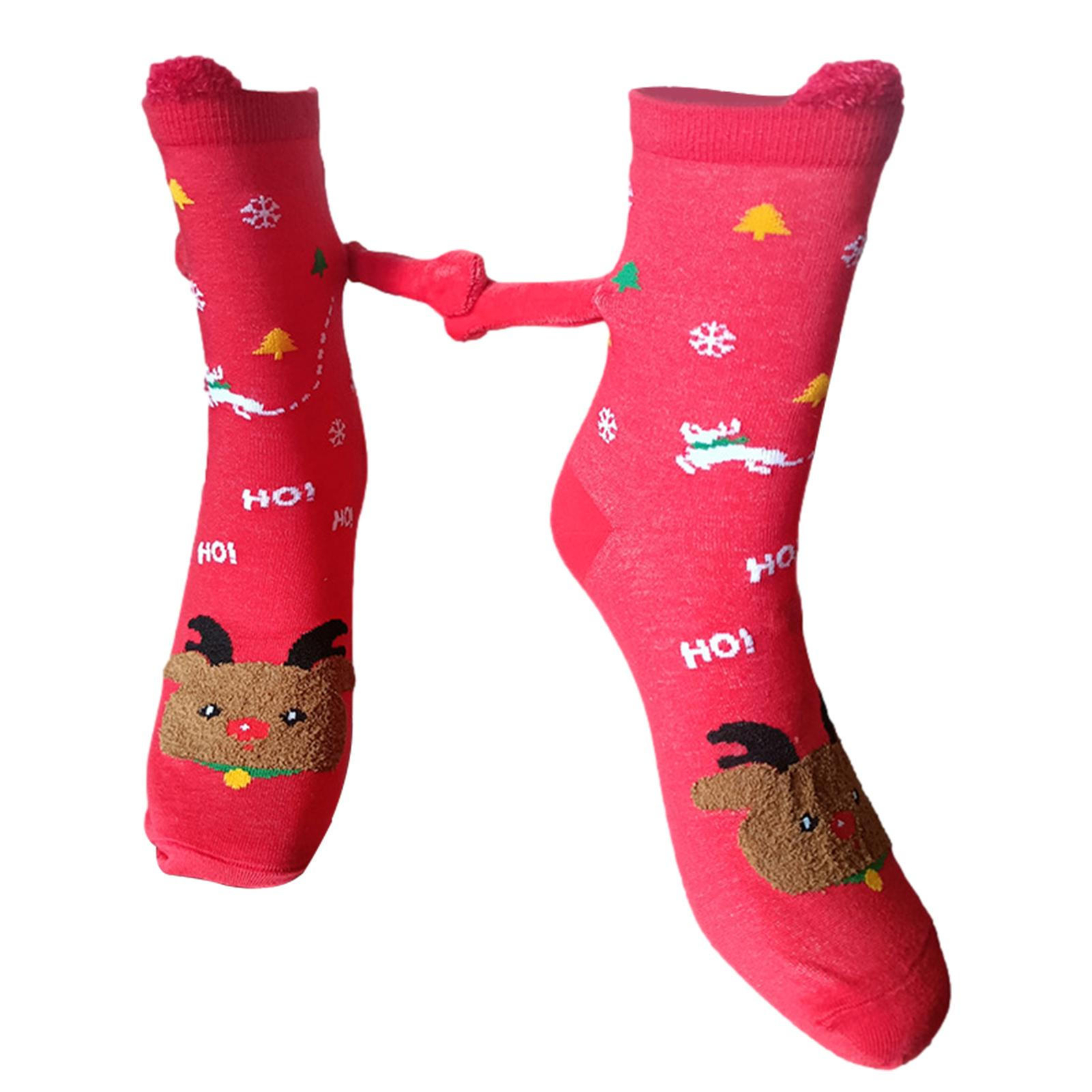 Cartoon Couple Socks Funny Cartoon Couple Holding Hands Novelty Socks