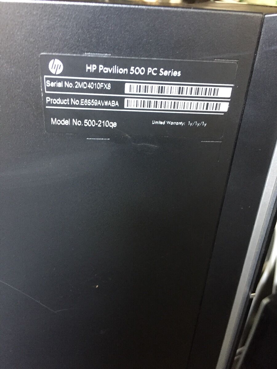 HP Pavilion 500-21qe Tower i5-4430 3.0 GHz 6GB 1TB HD DVDRW HP Pavilion 500-21qe Tower i5-4430 3.0 GHz 6GB 1TB HD DVDRW