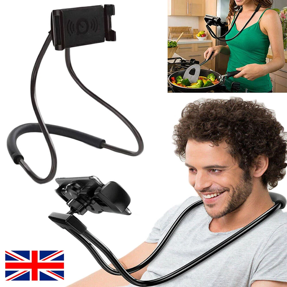 Neck phone holder outlet