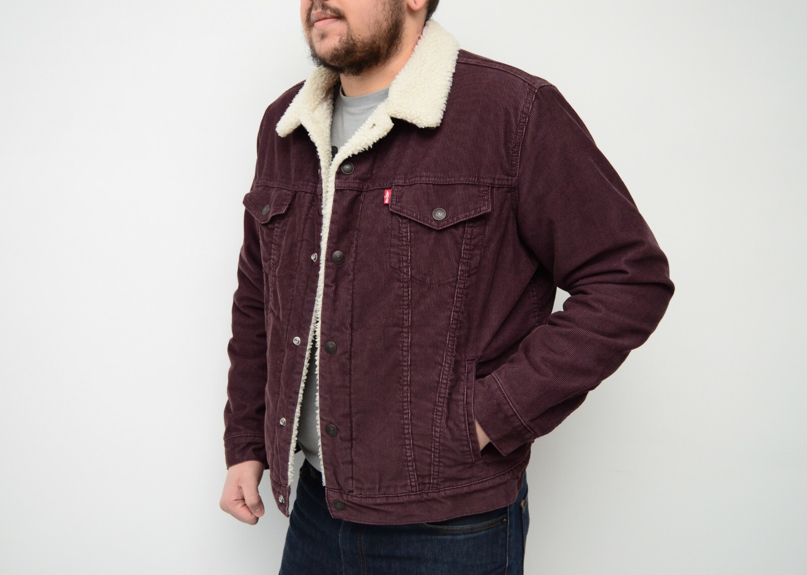 Men's Levis Premium Corduroy Sherpa 