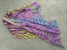 Scarf Silk Jimmy Choo London  Multi Color,  26 x 74  Made in Italy