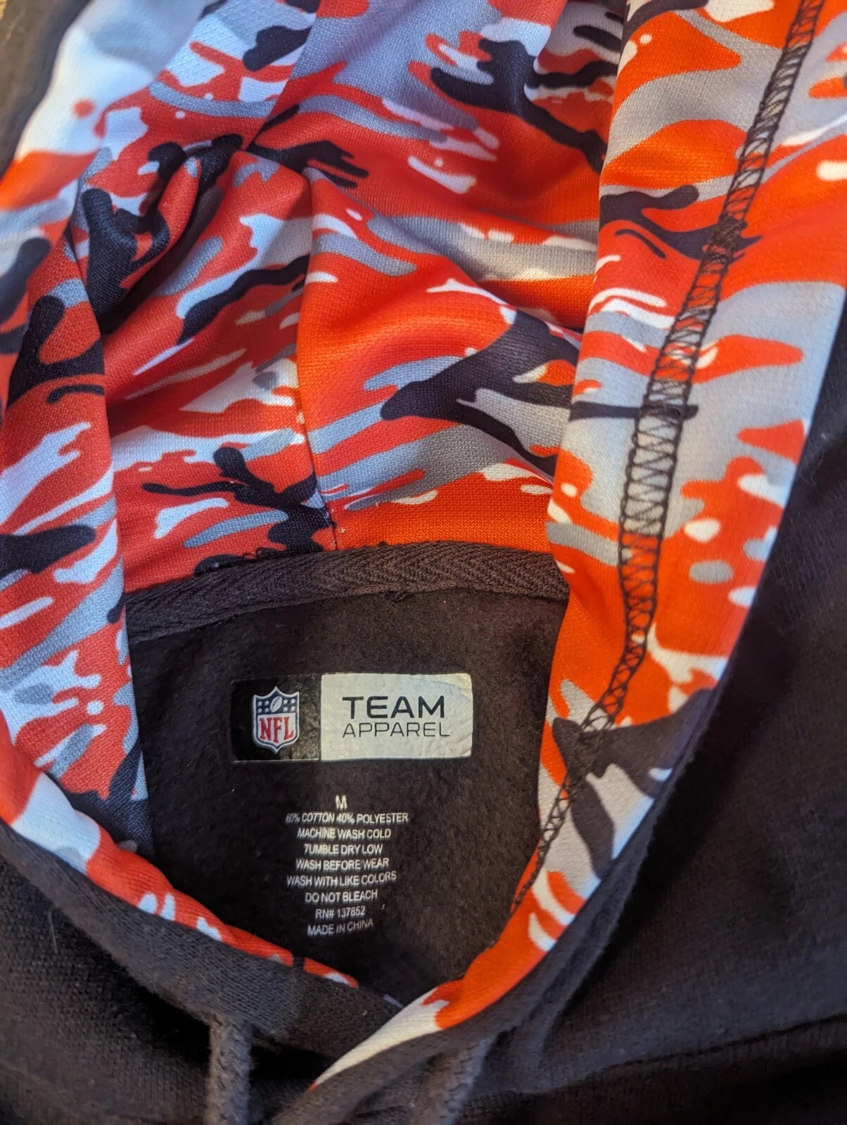 VETEMENTS Felpa con cappuccio NFL Cleveland Browns abbigliamento ufficiale squadra NFL taglia media