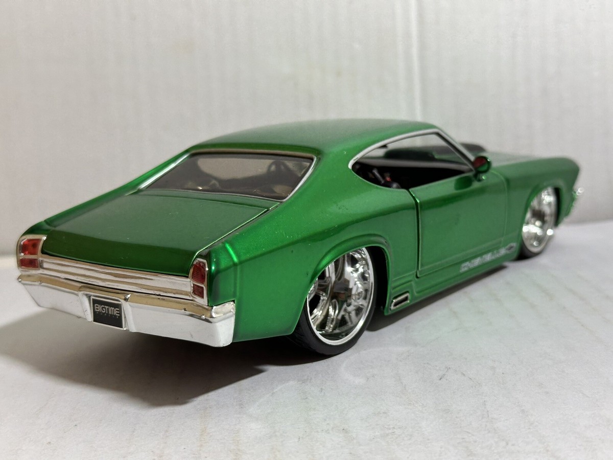 JADA BTM 1969 CHEVY CHEVELLE SS GREEN 1:24 DIECAST MODEL NO