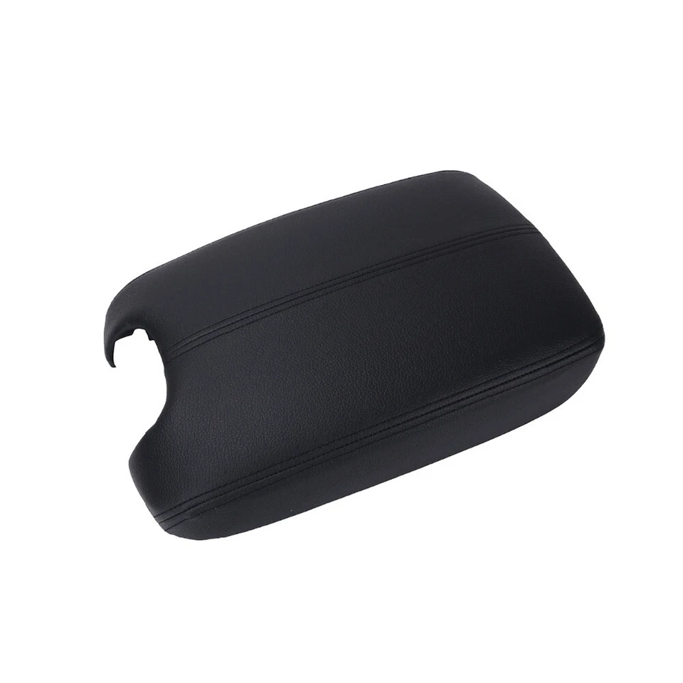 Reposabrazos de puerta negro cubierta de reposabrazos de cuero y tapa base para Honda Accord 08-12 Foto 2 de 4