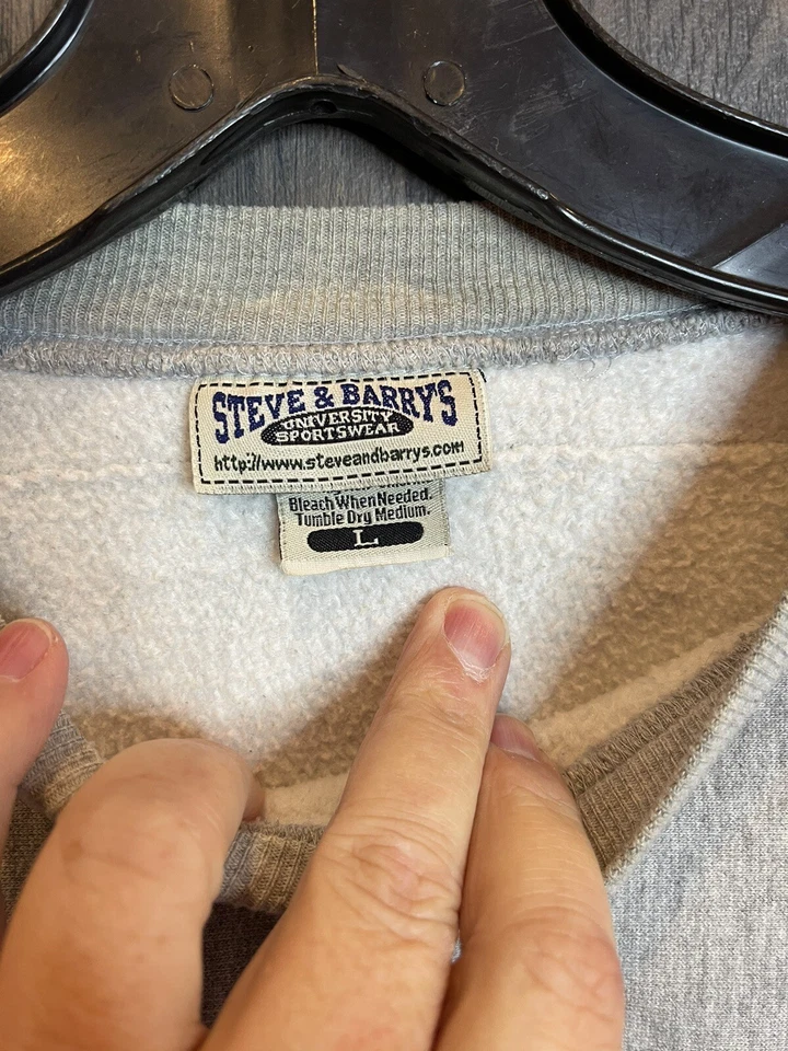 Vintage Super Weave Michigan State Spartan Crewneck Sweatshirt Adult Large Gray - Image 4 of 4