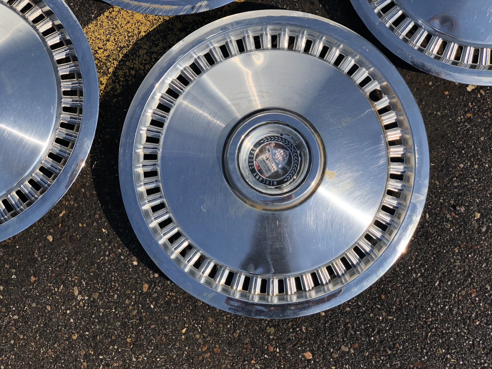 MERCURY COUGAR HUBCAPS WHEEL COVERS CAPS FAIRLANE VINTAGE ANTIQUE eBay